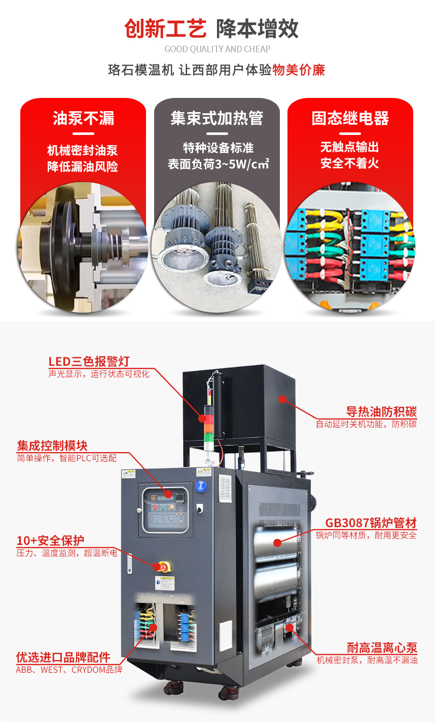 高溫油式模溫機優(yōu)勢